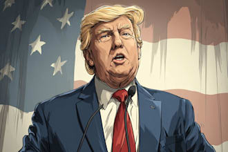 design custom political caricatures of politicians