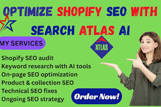 optimize shopify store SEO using search atlas ai