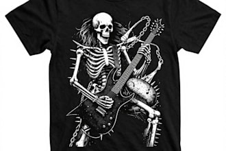 make metal, punk, hardcore, horror tshirt designs