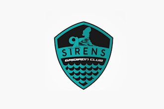 create professional super logo for a womens gridiron club