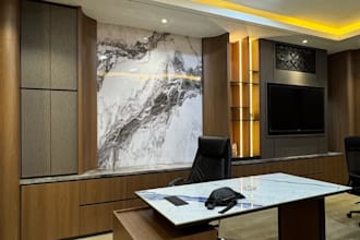 design modern minimalist office and workspace