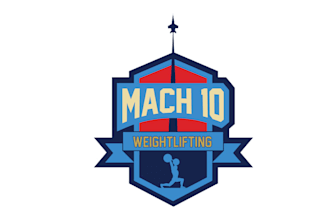 create glamorous logo for weightlifting located in rockville