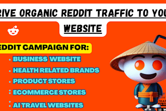 promote ecommerce store, iptv site, ai web, ai software via reddit ads marketing