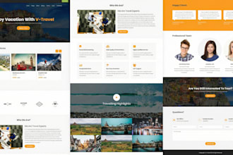 design wix travel agency hotel booking and tour website with online booking