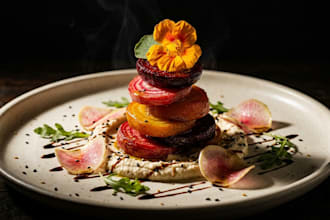 create ai food visuals for your restaurant or menu