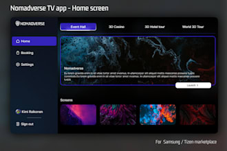 develop video streaming app, ott iptv, smart TV app for samsung tizen and webos