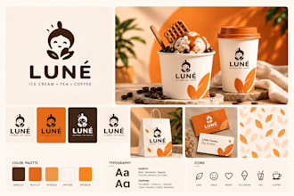 design business logo and branding kit with brand identity