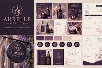 design business logo, brand identity and complete branding kit