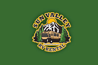 design high resolution sun valley rv rental logo