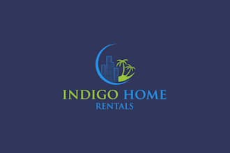 create amazing vacation home getaway logo