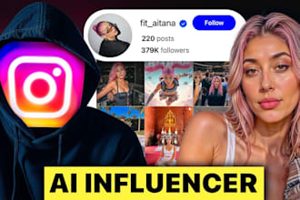 create a realistic ai influencer character for your brand or social media
