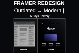 redesign your outdated website in framer