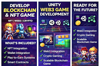 develop blockchain nft game with unity and wallet integration