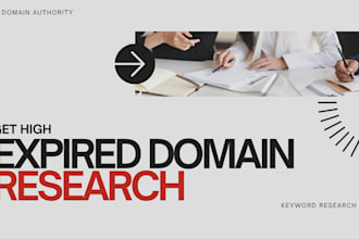 do expired domain research with authority backlinks