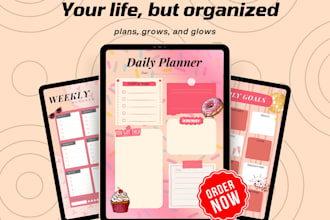 design a that girl aesthetic daily planner printable