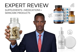 professionally explain supplements, skincare products, medications