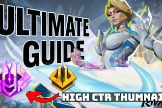 design high CTR gaming thumbnails for yt