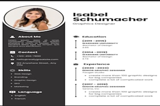 create a professional CV and resume in word format