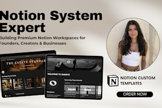 build a custom notion system, workspace or template for you