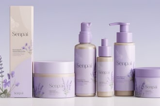 design cosmetic skincare label eco brands perfume product box packaging design