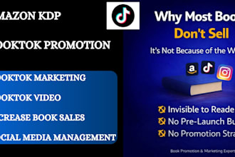 do booktok promotion, tiktok book marketing and KDP ads to boost book sales