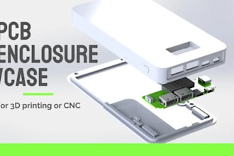 design a custom pcb enclosure for cnc or 3d printing