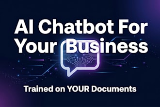 build a custom ai chatbot trained on your business documents