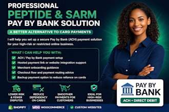 provide peptide sarm pay by bank  solution better than card