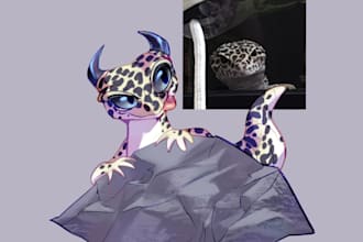 draw your pet in cartoonish style