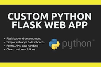build a simple python flask web app or backend