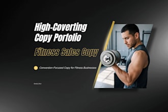 write converting sales copy for fitness brands