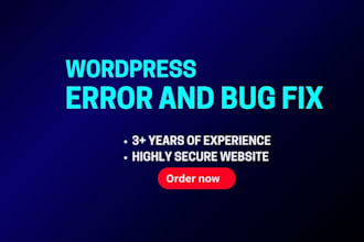 fix wordpress bugs errors and issues