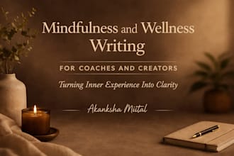 write mindfulness and wellness blog content for coaches and creators