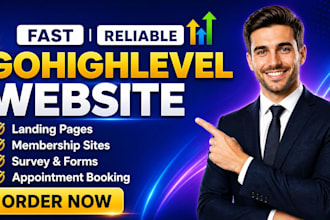 design high converting gohighlevel landing page and ghl sales funnel