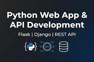 build professional full stack python web apps in flask, django