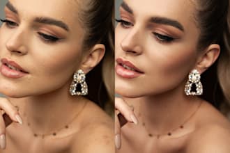 do natural portrait retouching in photoshop