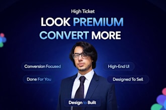 build a high converting landing page and sales funnel for high ticket offers