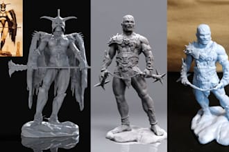 sculpt custom dnd miniature stl detailed fantasy character tabletop rpg 3d print