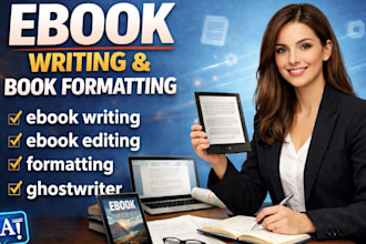do a perfect ebook writing, novel writing, fiction writing, memoir writing