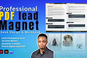 design canva ebook, lead magnet, pdf design, pdf lead magnet and workbook design