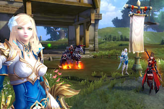 develop mmorpg game, 3d mmorpg, moba game,  battle royal game in unity