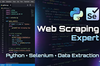scrape any website using python, selenium, and scrapy