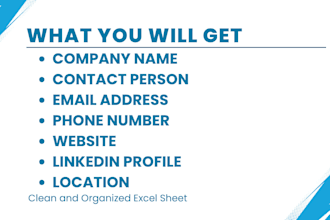 do lead generation and build a contact list