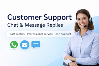customer support chat and message replies