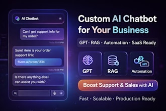 build ai chatbot with gpt, rag for your business