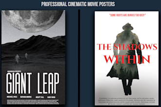 design a highend cinematic movie poster within 12 hours