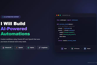 build an ai powered automation using claude API or openai