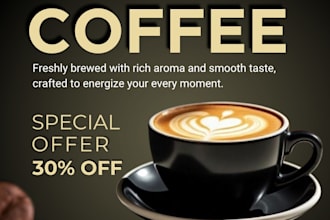 design premium cafe social media posts and coffee ads