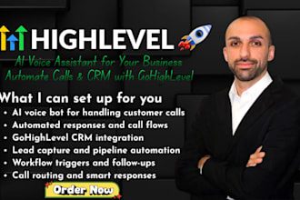 build ai voice assistant for customer support with gohighlevel CRM automation