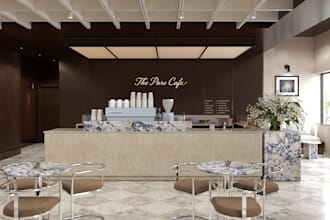 design your cafe, coffee shop or restaurant interior